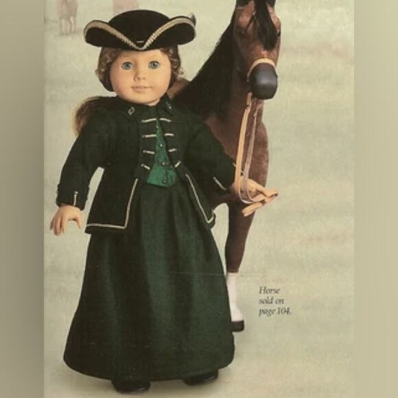 AMERICAN GIRL DOLL Felicity Green Black Riding Habit And Hat Complete Outfit - Picture 9 of 9